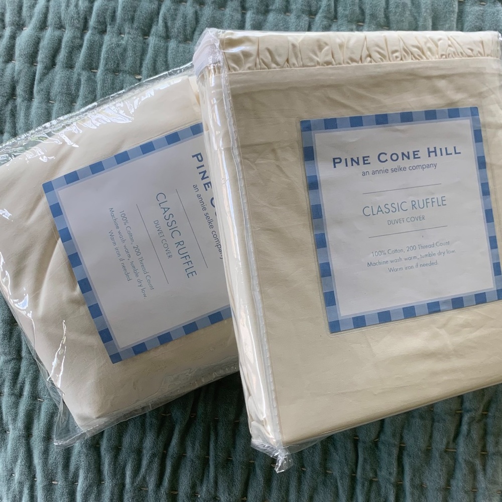 Pine Cone Hill Ruffled Duvet Cover - twin
